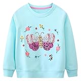 Baogaier Mädchen Pullover Langarmshirt Baumwolle Atmungsaktiv Casual Weichem Sweatshirt Herbst...