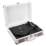 Vinyl-Plattenspieler, Tragbarer Bluetooth-Koffer-Plattenspieler, Kabelloser Vintage-Plattenspieler...