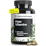 Haar Vitamine – 180 Kapseln – hochdosiert mit Keratin, Biotin, Selen, Zink, Hirseextrakt,...