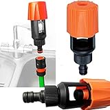 Wasseranschluss Universal Wasserhahn auf Gartenschlauch Rohrverbinder Mischbatterie Küche...