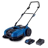 Scheppach Akku-Kehrmaschine C-S610-X, 610 mm Arbeitsbreite, max. Flächenleistung 2000 m² |...