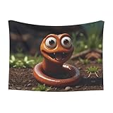 WZYCWB Earthworm kleine Haustierdecke, mehrfarbig, Hundehüttenmatte, Katzenkorbfutter, faltbar und...