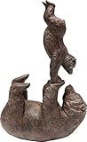 Kare Design Deko Figur Artistic Bears Handstand Braun, Deko Objekt, Bärenmotiv, Accessoire,...