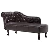 vidaXL Chesterfield Chaiselongue Kunstleder Recamiere Antik Lounge Sofa Couch