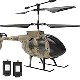 tech rc Ferngesteuert Hubschrauber mit 2 Akku, 2.4Ghz RC Helikopter mit Schwebefunktion,...