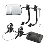 Towing Mirror Extensions, 2 Stück Spiegel für Anhängerbetrieb mit Klemmmontage, Schwenkbare...