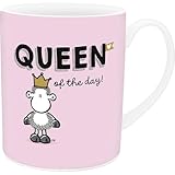 Sheepworld XL-Tasse Queen of the day | Große Kaffeetasse aus Porzellan, XL Jumbo-Tasse, 60 cl,...