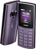 Nokia 110 4G 2023 Handy Dual SIM, 1,8 Zoll Farbdisplay, Kamera, Lila [Italien]