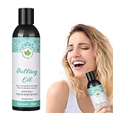 Mundspülung mit Kokosöl – Öle ziehen am Zahnfleisch | Erfrischende Minze Zahnreinigungswerkzeug...