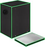 Oairgico 55 x 40 x 65 cm Grow Tent mit Beobachtungsfenster, Bodenwanne, Lüftungsfenster und...