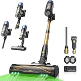 Proscenic P15 Staubsauger Kabellos, 70 Mins 55KPa 580W Akku Staubsauger Selbststehend mit...