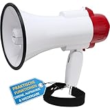 McGrey MP-100RS Megaphon (Sprachrohr, 10 Watt RMS/30 Watt MAX, bis zu 500m Reichweite,...