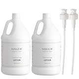 NISGUR Hotel-Körperlotion mit je 3,8 Liter mit zusätzlichem Pumpspender zum Nachfüllen des...