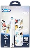Oral-B Pro Kids Elektrische Zahnbürste, 1 Zahnbürstenkopf, 4 Disney-Aufkleber, 1 Reiseetui, 2 Modi...