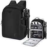 BAGSMART Kamerarucksack, DSLR SLR kameratasche Passend für 15,6-zoll Laptops, Wasserfeste...