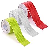 Abeillo 3 Rollen Reflektorband Selbstklebend, 300 cm Zuschneidbar Reflektor Aufkleber,...