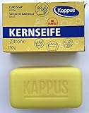 Kappus Kernseife Zitrone, einzeln verpackt **10 STÜCK** a 150g ohne Plastik, im Pappkarton,...