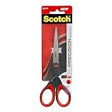 Scotch Präzisions-Büroschere mit rostfreien Stahlblättern - 18cm - Ideal für präzises...