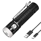 ThruNite T2 Taschenlampe 3700 Lumen Superhell LED Taschenlampe USB-C Aufladbar Handlampe 6 Modi mit...