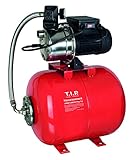 T.I.P. Hauswasserwerk 50L mit Trockenlaufschutz Stahl-Druckkessel und Edelstahl Pumpengehäuse -...