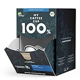 My Coffee Cup – MEGA BOX LUNGO CAFFÈ CREMA – BIO-KAFFEE I 100 Kaffeekapseln für...