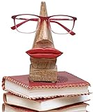 Ajuny Brillenhalter aus Holz, Lippenform, handgefertigt, Heimdekoration