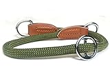 Leisegrün Hundehalsband Paracord verstellbar | Halsband für Hunde aus Nylon | Modell Devon |...