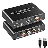 HDMI ARC Adapter,192 KHz DAC Digital Analog Wandler HDMI ARC Audio Extractor Koaxial Optical zu...