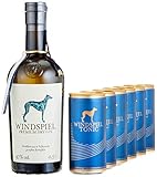 Windspiel Genusspaket London Dry Gin 47% vol. (1 x 0,5L) & Windspiel Tonic Water Dosen (6 x 200ml) -...