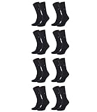 TOMMY HILFIGER Herren Classic Casual Business Socken 8er Pack ( Black , 43-46 )