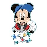 Trefl – Konturenpuzzle aus Holz: Disney, Mickey Mouse: In der Welt von Mickey – 50 Elemente,...