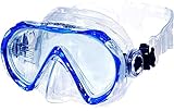 aquazon Beach Schnorchelbrille, Schwimmbrille, Taucherbrille für Kinder und Erwachsene, Farbe:blau...