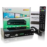 Romicta DVB-T2 Receiver & Kabel-Receiver DVB-C – H.265 HEVC FTA Full HD 1080P, PVR, USB, HDMI,...