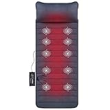 Snailax Memory-Foam Massagematte mit Wärmefunktion, Vibration, 6...