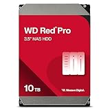 WD Red Pro 10TB NAS 3,5' Interne Festplatte – 7200 RPM Klasse, SATA 6Gb/s, CMR, 512MB Cache