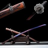 105cm Untoter Schnitt Katana,handgemachtes Sekiro Samurai Schwert mit Alter Mahagonischeide,scharfe...