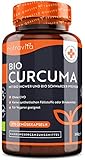 4542 mg Bio Curcuma mit Ingwer - 270 hochdosierte Kurkuma Kapseln - Mit Bio Pfeffer (0,8 mg Piperin)...
