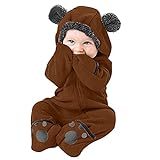 Baby Spielanzug Schlafanzug Flanell Warm Strampler Pyjama Fuß Vollständig geschlossen Karikatur...