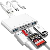 5-in-1 Speicherkartenleser, USB OTG Adapter & SD Kartenleser für iPhone/iPad, USB C und USB A...