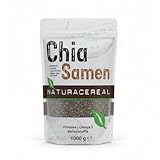 Naturacereal Chia Samen 1kg – Reich an Omega-3, Ballaststoffen & Quelle pflanzlichen Proteins,...