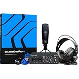 PreSonus AudioBox 96 Studio - USB-Audio-Interface, Bundle für Aufnahme und Produktion mit Mikrofon,...
