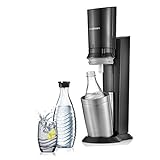 SodaStream Crystal 2.0, mit spülmaschinenfester Glasflasche für Ihr Sodawasser inkl. 1 Zylinder...