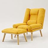 Sessel, 2-in-1-Chaiselounge-Sessel für den Innenbereich, modernes Einzelschlafsofa mit Kissen,...