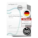 Uniquesmile Zahnaufhellung Whitening Strips - Testsieger 2024-100 Tage risikofrei testen - frei von...