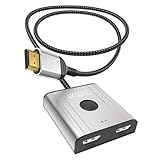 HDMI Switch,0,5M 4K@60Hz 2K@144Hz HDMI 2.0 Splitter hdmi-Umschalter 2 in 1 out or 1 in 2 out HD...