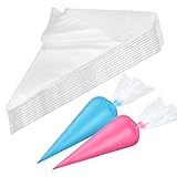 XMBYGEY Spritzbeutel Einweg,100 Stück Spritzbeutel Einweg,30×20cm groß Spitzbeutel Profi Einweg...