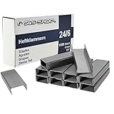 1000 Heftklammern 24/6, extra stark, für Bürotacker, Standard-Tackerklammern, Tackernadeln,...