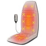Snailax Massagesitzauflage mit Wärme und Vibration, 10 Vibrationsmotoren Massageauflage für...