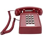 Schnurgebundenes Vintage-Telefon, Retro-Tischtelefone mit Mechanischer Lautstärkeregelung für den...