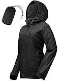 33,000ft Regenjacke Damen Wasserdicht Outdoorjacke Atmungsaktiv Herbst Übergangsjacke Leichte Jacke...